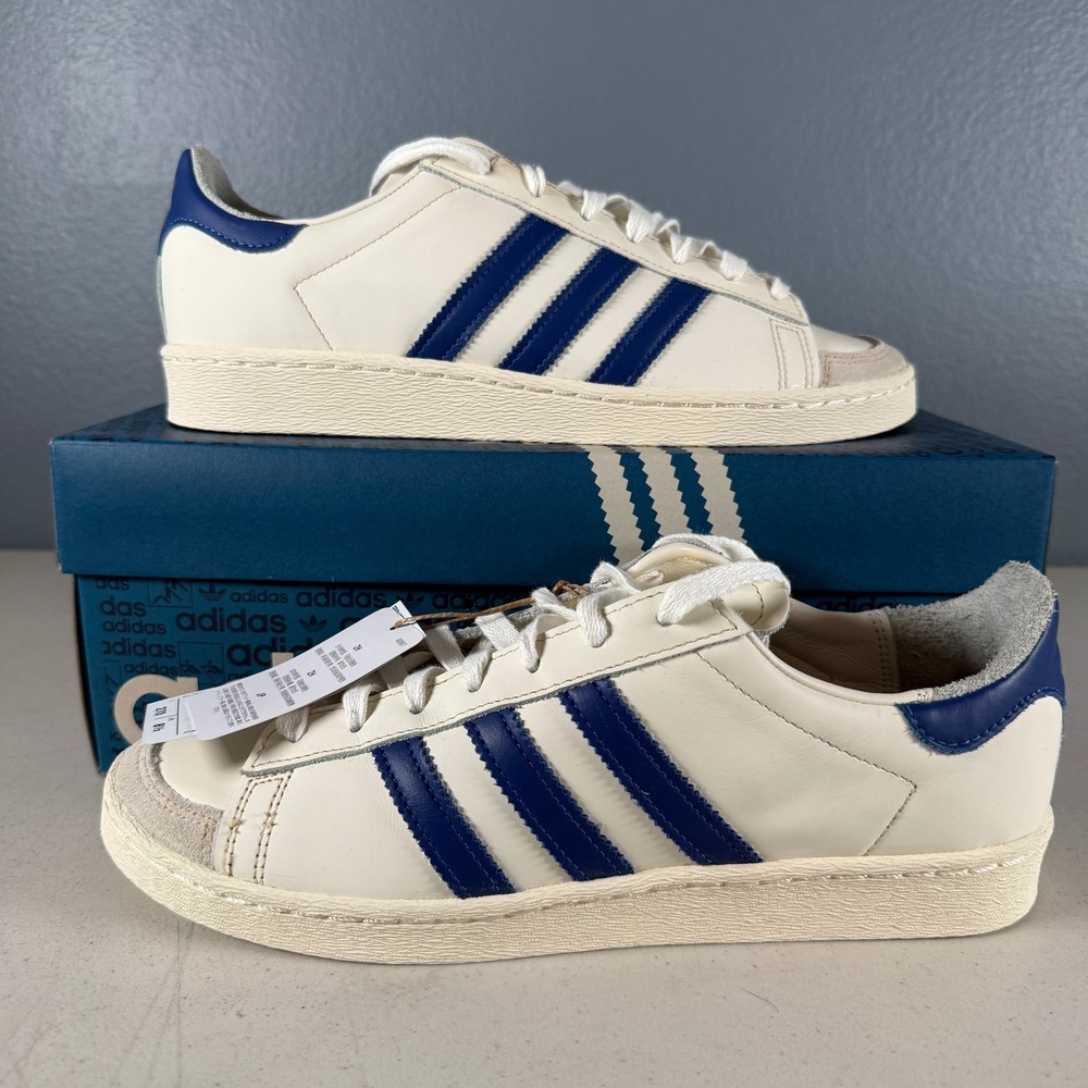 Adidas Originals Jabbar Lo Off White Royal Blue Sneakers JI0150 Mens 9 Womens 10